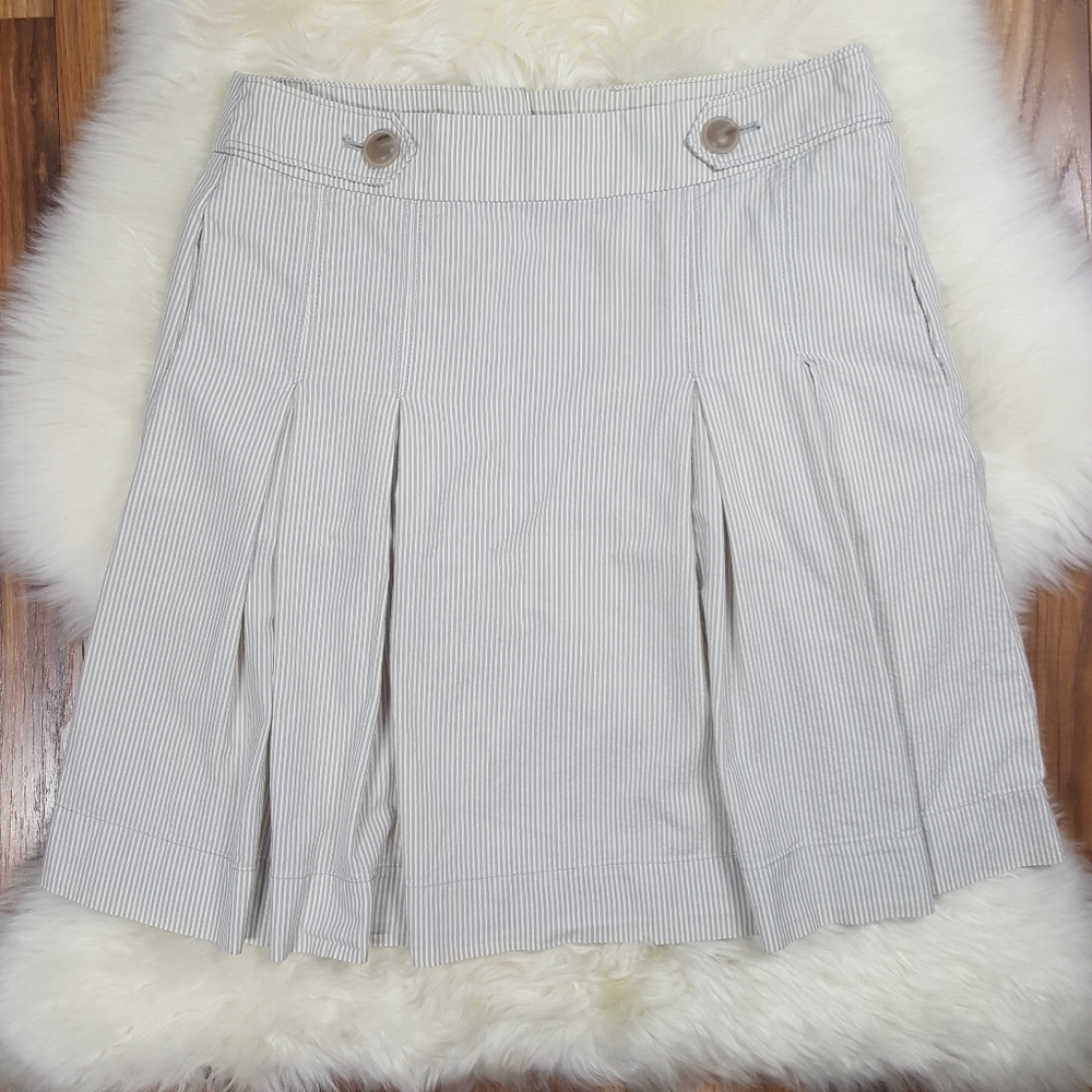 J. Crew Striped Cotton Short Skirt Size 2